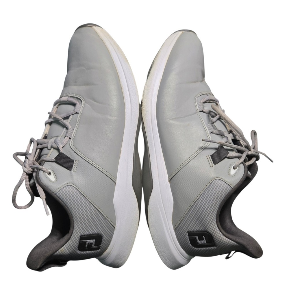 FootJoy ProLite 56923 Gray Charcoal White Men Spikeless Golf Shoes Size 12 M